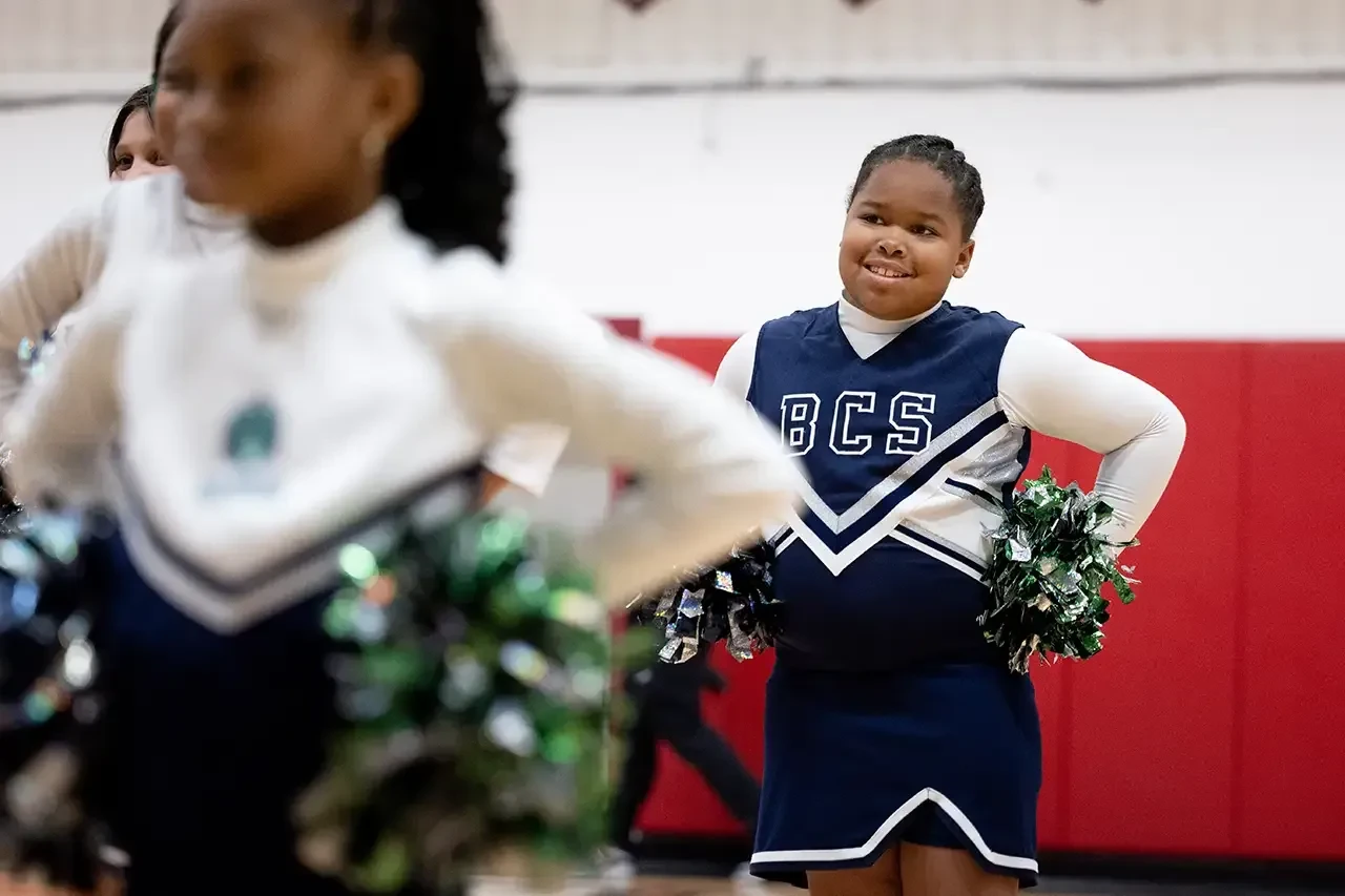 Banner Bearcats vs. Grove Christian Cheerleaders Banner Bearcats vs. Grove Christian Cheerleaders