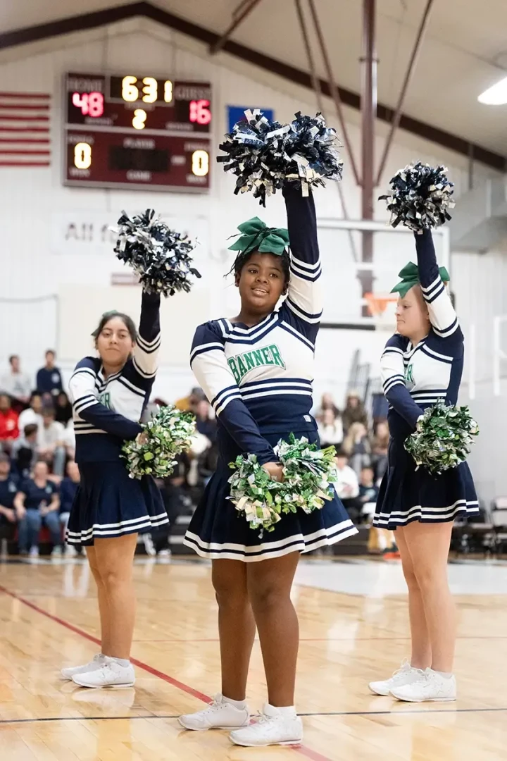 Banner Bearcats vs. Grove Christian Cheerleaders Banner Bearcats vs. Grove Christian Cheerleaders