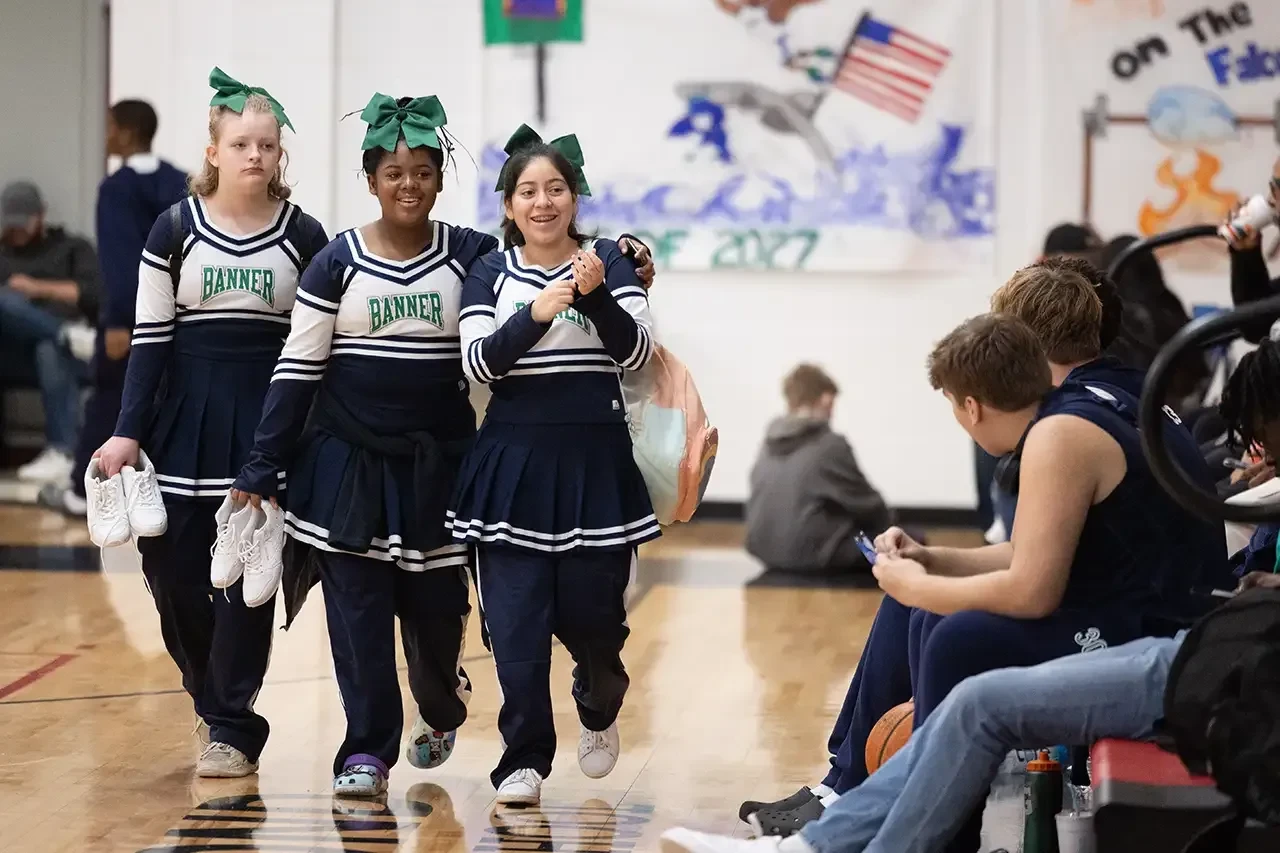 Banner Bearcats vs. Grove Christian Cheerleaders Banner Bearcats vs. Grove Christian Cheerleaders