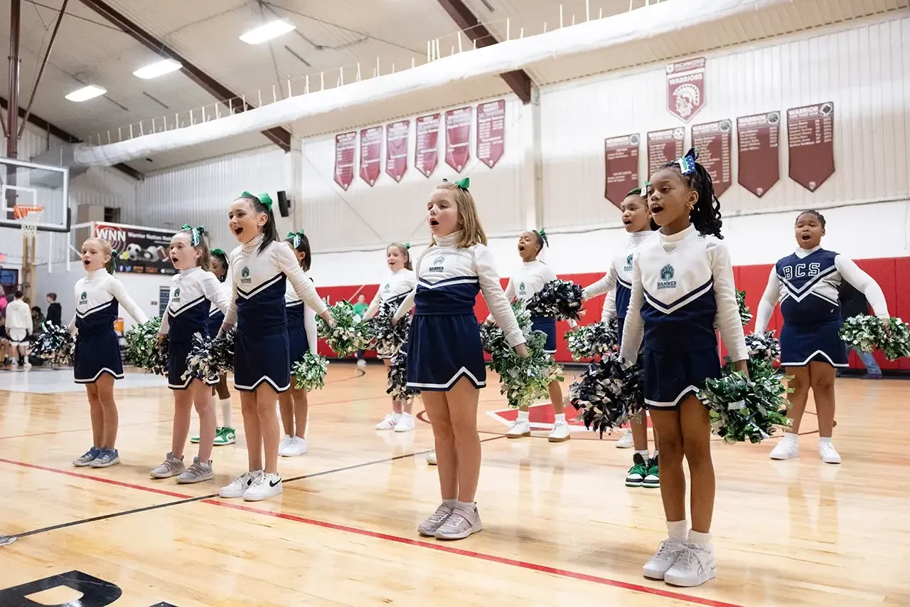 Banner Bearcats vs. Grove Christian Cheerleaders Banner Bearcats vs. Grove Christian Cheerleaders