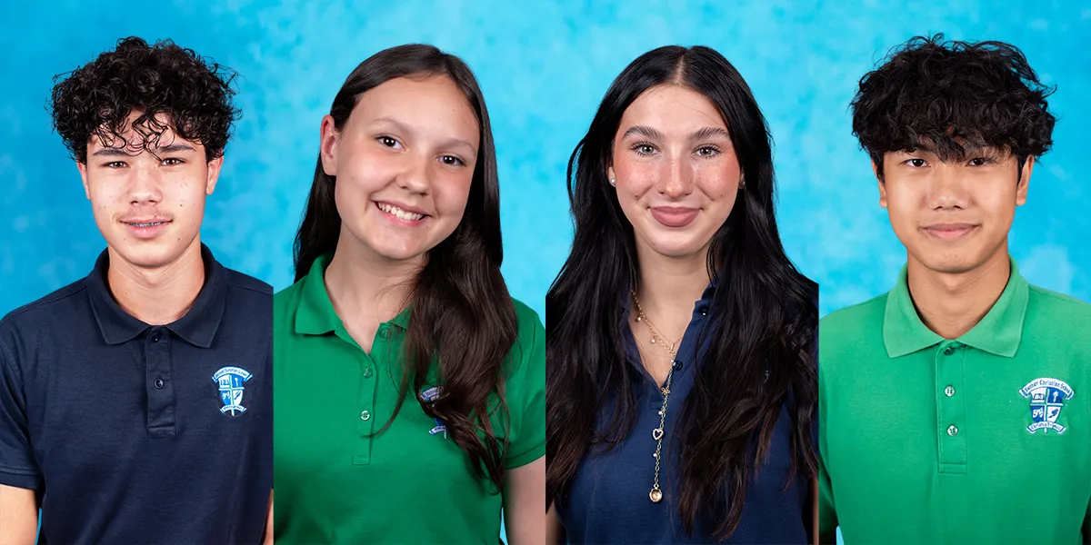 Banner Christian Honors Leaders and Athletes of the Month for the month of October.