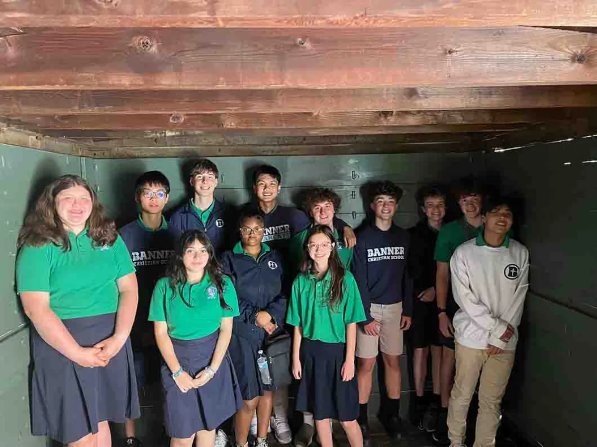 Banner Christian Ninth Grade Students Visit the Virginia Holocaust Museum.
